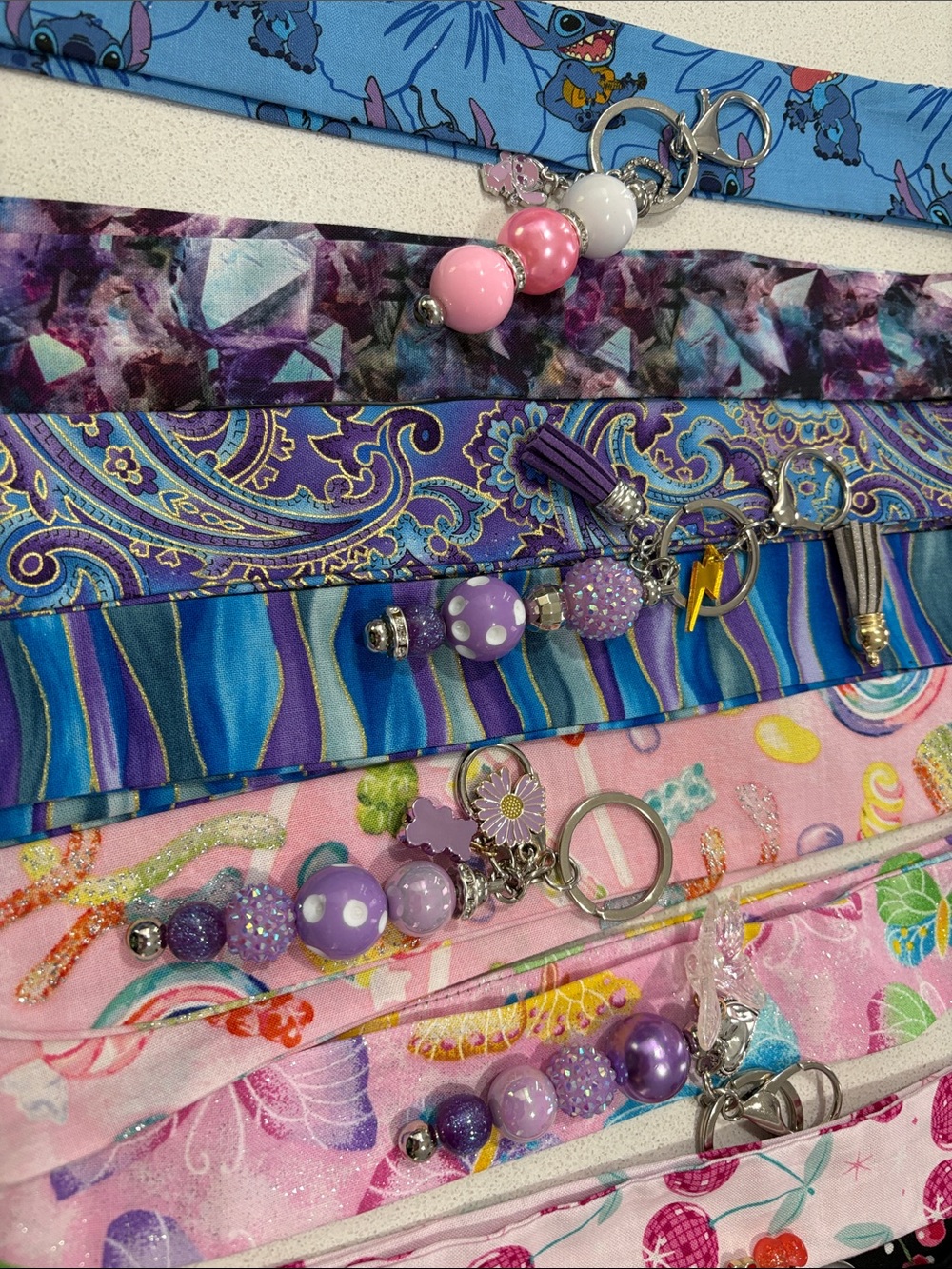 BUY 2 MIX & MATCH SPARKLY CHARMS & HOME SEWN SCARFS 2 for $32 SOME MATCH SCARF/C - Picture 2 of 9